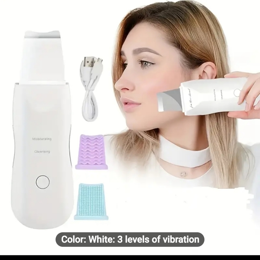 White Facial Cleansing Device